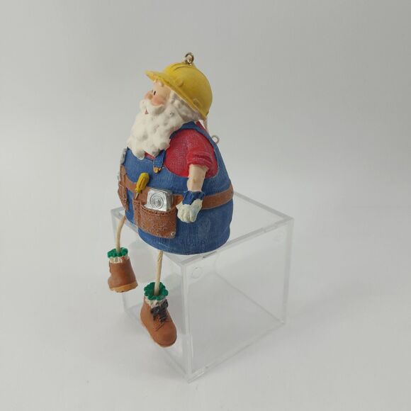 Plummer Santa Claus Dangling Legs Shelf Sitter Christmas Holiday Ornament - Picture 3 of 11